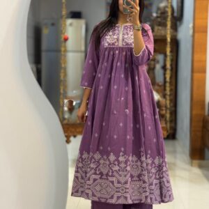 New Aline kurta set featuring beautiful prints and flowy flair