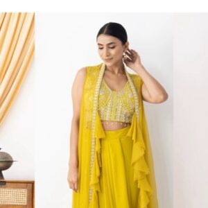 NEW THREE PIECE HAND WORK WESTERN OUTFIT FOR TRENDY WEDDING SEASON