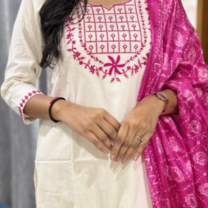 Kurti pent duppata set